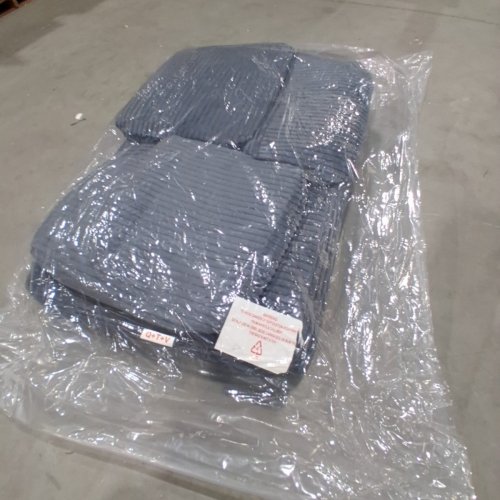 3PC RIGHT FACING SECTIONAL SOFA LOUNGE CUSHIONS - ASSORTED SIZES - DARK GRAY image 2