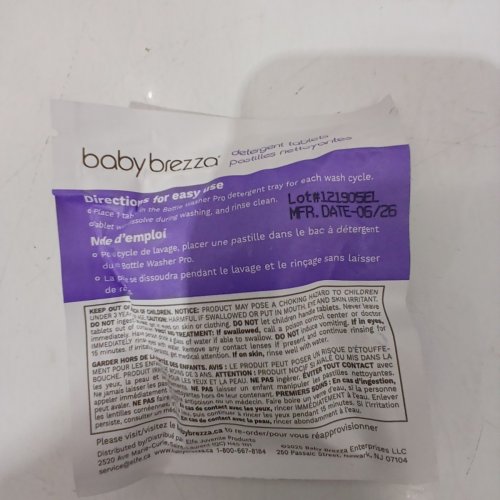 BABYBREZZA BOTTLE WASHER PRO 3-IN-1 WASHER/STERILIZER/DRYER - HOLDS 4 BOTTLES - BLACK/WHITE (MODEL: BRZ0103) image 3