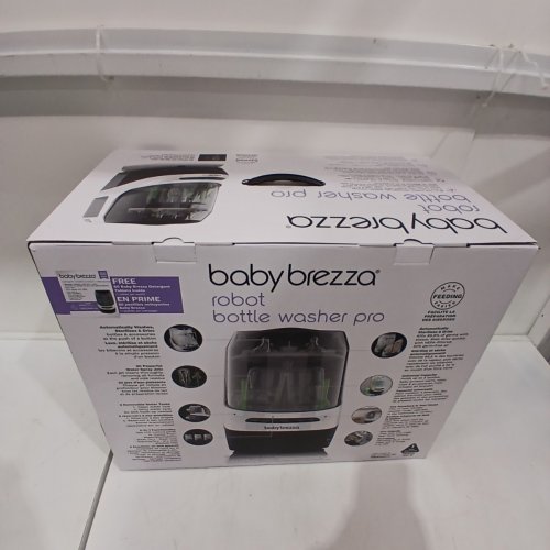 BABYBREZZA BOTTLE WASHER PRO 3-IN-1 WASHER/STERILIZER/DRYER - HOLDS 4 BOTTLES - BLACK/WHITE (MODEL: BRZ0103) image 5