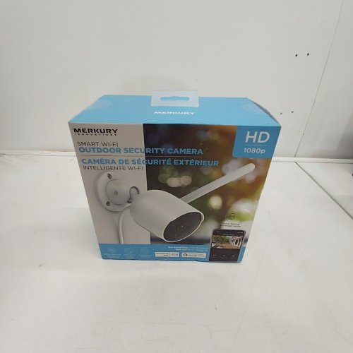 MERKURY INNOVATIONS SMART WI-FI OUTDOOR SECURITY CAMERA - IP65 WEATHERPROOF -1080P HD - WHITE - (MODEL:CW053LD) image 3
