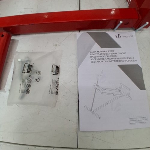 VOUNOT LAWN MOWER JACK LIFTER - 400KG CAPACITY - RED image 3