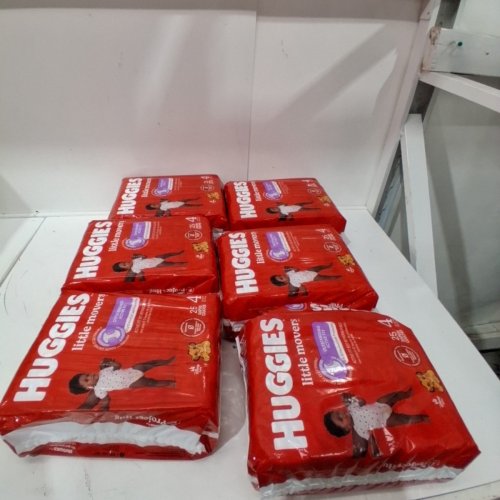 143PK HUGGIES LITTLE MOVERS DISPOSABLE DIAPERS - SIZE 4 (22-37LBS) image 2