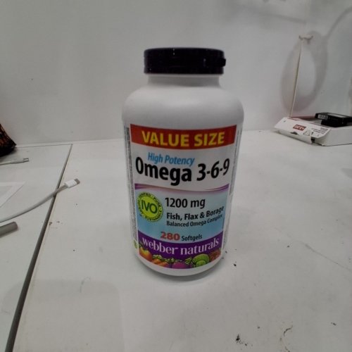( 280 SOFTGELS) WEBBER NATURALS OMEGA 3-6-9 SOFTGELS - 1200 MG image 2