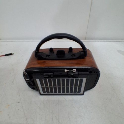 PRUNUS PORTABLE BLUETOOTH RADIO WITH SOLAR CHARGE - BROWN/GOLD (MODEL: J-150BTS) image 4