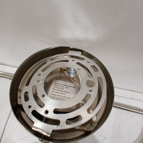 HAHZT 3-LIGHT BATHROOM VANITY LIGHT FIXTURE WITH SCONES - 22.5" X 9" - BRUSHED NICKEL - (MODEL: 8033ML-03SN-US) image 3