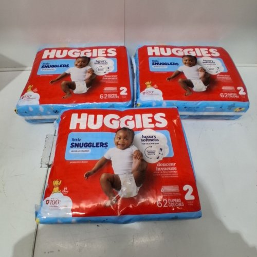 186PK HUGGIES LITTLE SNUGGLERS DIAPERS - SIZE 2 (MODEL: 56310) image 2