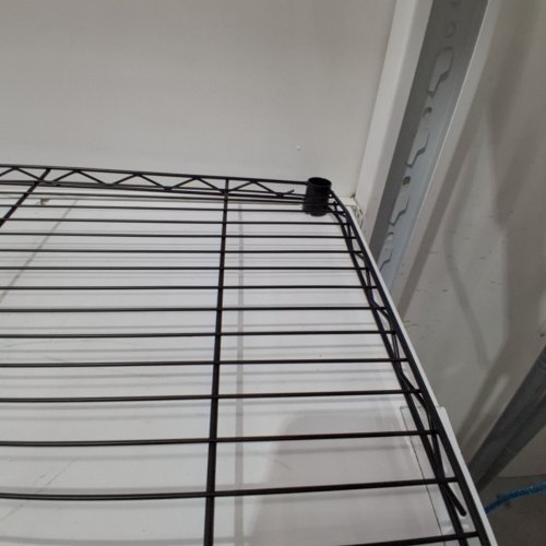 VANZBON 1-TIER WIRE SHELF RACK - 30" X 14" X 17", HEIGHT ADJUSTABLE - BLACK image 4