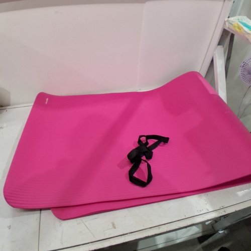 AMAZON BASICS EXTRA THICK YOGA MAT - 74" X 24" X 0.5" - PINK image 2