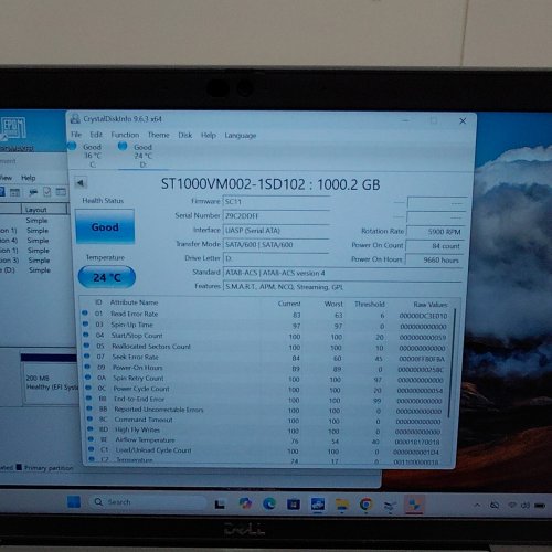 SEAGATE HARD DRIVE - 1TB 3.5" (MODEL: ST1000VM002) image 2