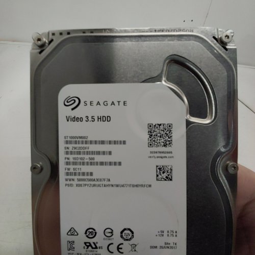 SEAGATE HARD DRIVE - 1TB 3.5" (MODEL: ST1000VM002) image 3