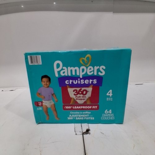 64PK SUPER PACK PAMPERS CRUISERS 360˚ FIT DISPOSABLE BABY DIAPERS WITH STRETCHY WAISTBAND - SIZE 4 image 3