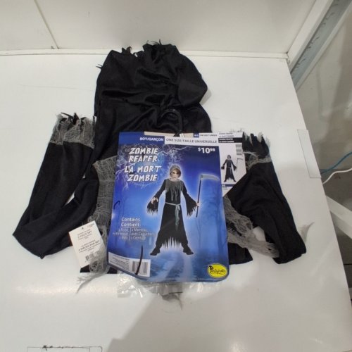 BOYS PARTYHOLIC ZOMBIE REAPER COSTUME - OSFM - BLACK image 2