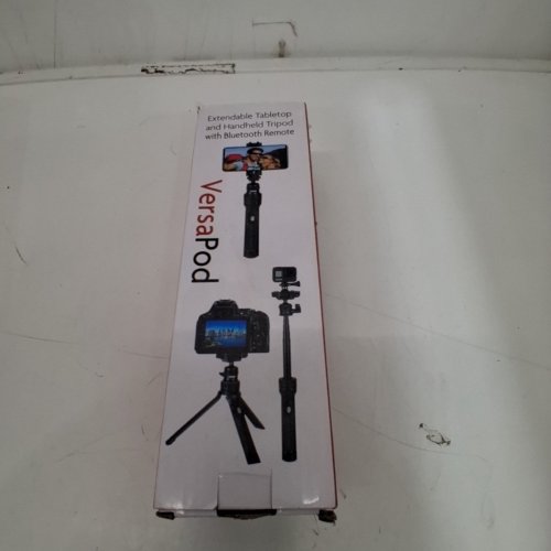 SUNPAK VERSAPOD 2-IN-1 TRIPOD AND SELFIE STICK WITH BLUETOOTH SHUTTER REMOTE - 29.5" MAX LENGTH - BLACK image 4
