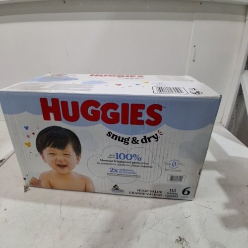 112PK HUGGIES SNUG AND DRY DIAPERS - SIZE 6 (OVER 112LBS ) - DISNEY BABY MICKEY MOUSE (MODEL: 56459) image 2
