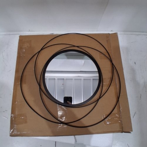 ROUND MIRROR -12" MIRROR / 19.5" FRAME - BLACK image 2