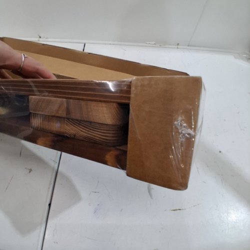 2PK HEIMLOVE FLOATING SHELVES - 16" X 4" X 3.5" - WOODGRAIN image 2