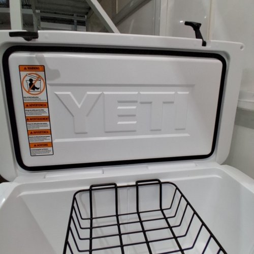 YETI TUNDRA 65 COOLER WITH PERMAFROST INSULATION AND HOLDS UP TO 42 CANS WHITE (MODEL: YT65W ) image 8