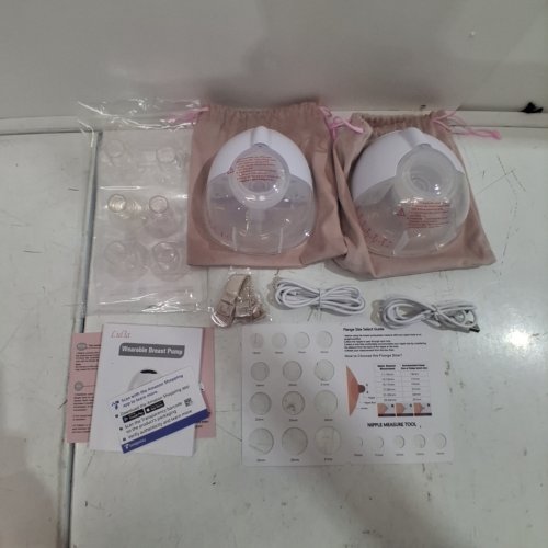 LULIA WEARABLE BREAST PUMP WITH 4 MODES AND 9 LEVELS AND CARRY BAGS - WHITE image 3