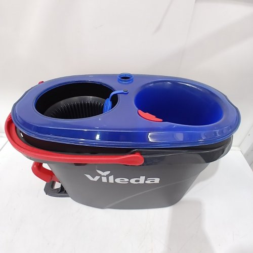 VILEDA EASYWRING RINSECLEAN SPIN MOP & BUCKET SYSTEM - GREY/BLUE image 2