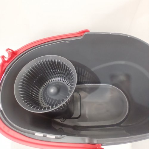 VILEDA EASYWRING RINSECLEAN SPIN MOP & BUCKET SYSTEM - GREY/BLUE image 3