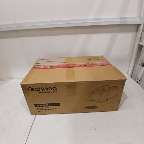 FEANDREA STAINLESS STEEL ENCLOSED CAT LITTER BOX - 28L - GREY (MODEL: PPT005G01) image 9