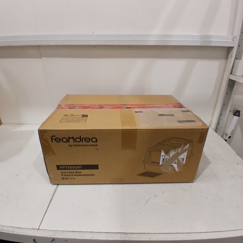 FEANDREA STAINLESS STEEL ENCLOSED CAT LITTER BOX - 28L - GREY (MODEL: PPT005G01) image 10