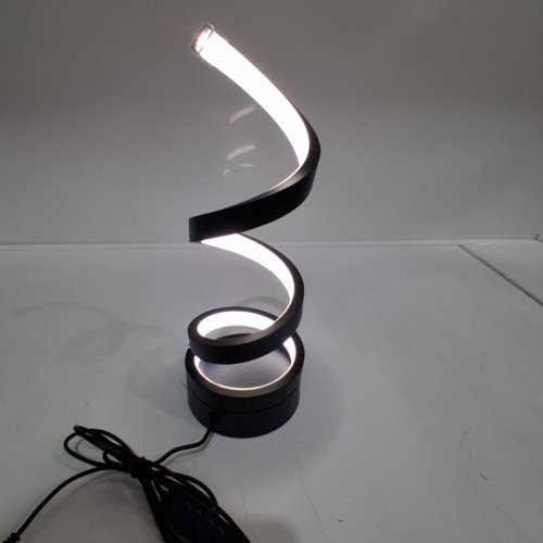 SPIRAL TABLE LAMP - 10.75" X 3.75" - BLACK image 3