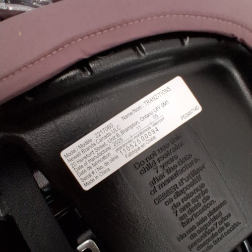 3-IN-1 GRACO TRANZITIONS LIGHTWEIGHT HEIGHT ADJUSTABLE HARNESS BOOSTER CAR SEAT - 100LBS MAX - ELOISE PURPLE (MODEL: 2217080) image 2