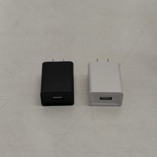 6 USB WALL CHARGER ADAPTERS - BLACK AND WHITE image 2