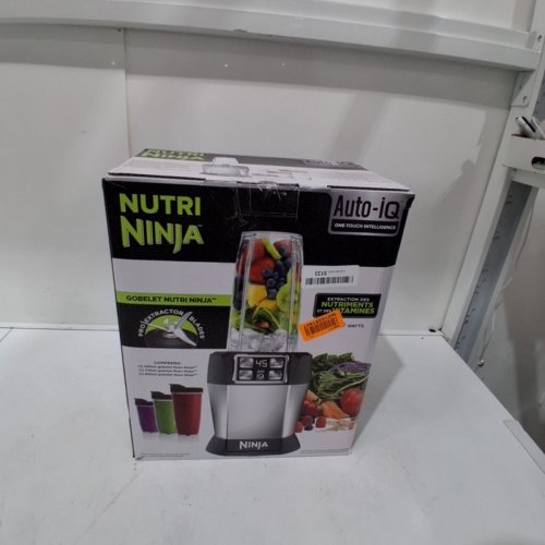 NINJA NUTRI NINJA AUTO-IQ PERSONAL BLENDER - 1000W - 22OZ - BLACK/SILVER (MODEL: BL480C) image 5