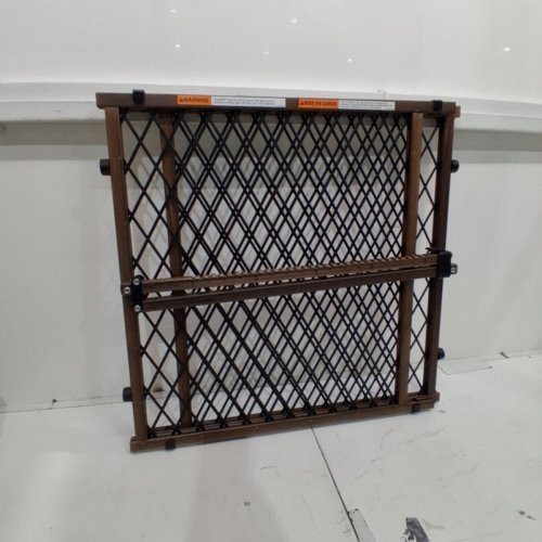 EVENFLO POSITION AND LOCK WIDE DOORWAY GATE - 26" - 42" - RUSTIC BROWN (MODEL: 2026900) image 2