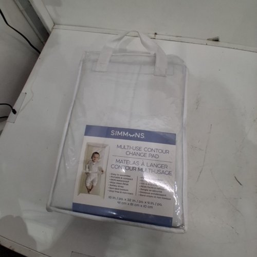 SIMMONS MULTI-USE CONTOUR CHANGING PAD - 16" X 32" X 4" - WHITE image 3