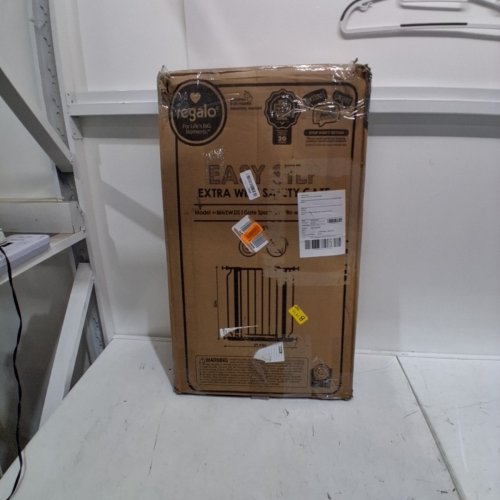 REGALO EASY STEP EXTRA WIDE METAL SAFETY GATE - 30" X 29" - WHITE (MODEL: 1164EWDS) image 3