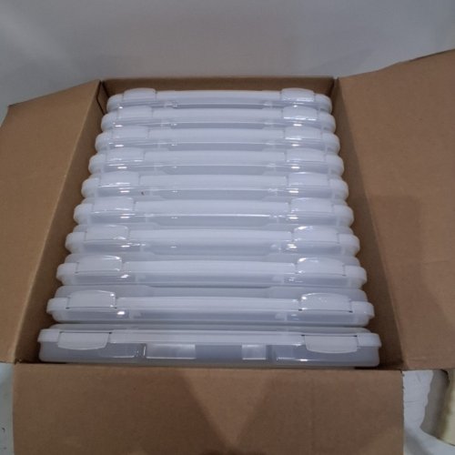 10PK IRIS USA SCRAPBOOK PAPER STORAGE BOX - 8.5" X 11" - CLEAR - (MODEL:PJC-3000) image 2