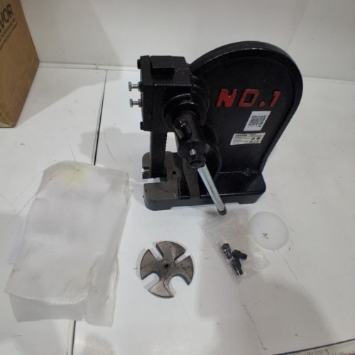 DESKTOP CAST IRON ARBOR PRESS - 1 TON MAX PRESSURE - 4.6" - BLACK (MODEL: AP-1) image 2