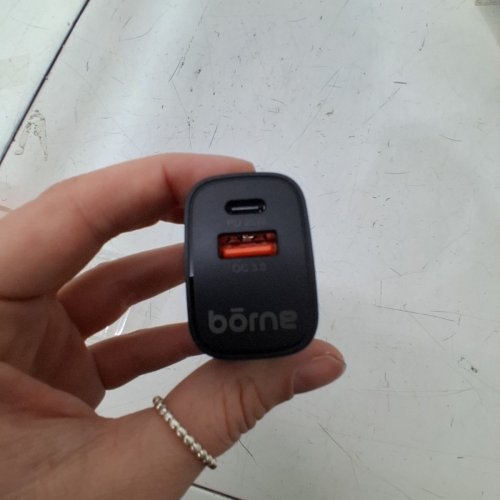 BÖRNE USB-C AND USB-A WALL CHARGER - USB-C 25W; USB-A 18W - BLACK image 3