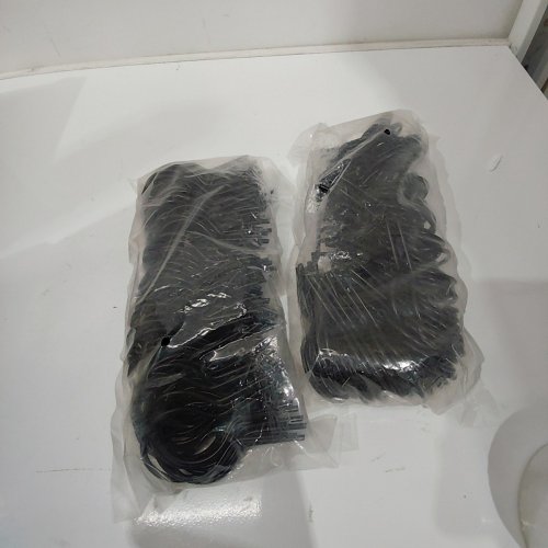 ~200PK EZ TWIST PREFORMED STEEL WIRE FENCE TIES - 8 GAGE - BLACK image 2