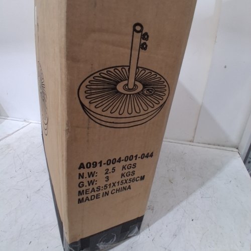 JEARY WATER FILLED PATIO UMBRELLA STAND - 81.5LBS MAX - BLACK (MODEL: A091-004-001-044) image 5