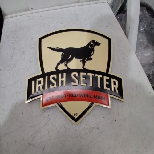 IRISH SETTER HEADER SIGN - BLACK / RED / GOLD (ITEM: RWSLHEADB) image 3