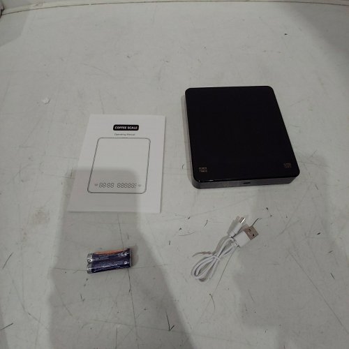RECHARGEABLE USB-C POWERED COFFEE SCALE - BLACK image 3