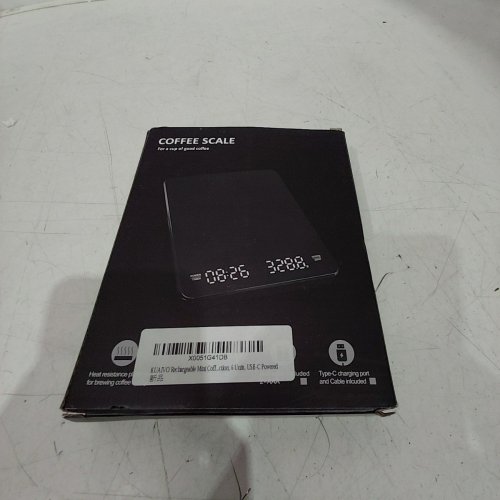 RECHARGEABLE USB-C POWERED COFFEE SCALE - BLACK image 4