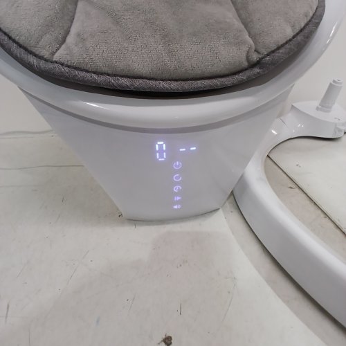 MUNCHKIN LIGHTWEIGHT SMART BLUETOOTH BABY SWING WITH NATURAL SWAY IN 5-SPEED & REMOTE - WHITE/GREY - (MODEL: MKCA0788 / 34499001) image 2