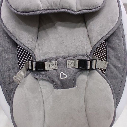 MUNCHKIN LIGHTWEIGHT SMART BLUETOOTH BABY SWING WITH NATURAL SWAY IN 5-SPEED & REMOTE - WHITE/GREY - (MODEL: MKCA0788 / 34499001) image 4