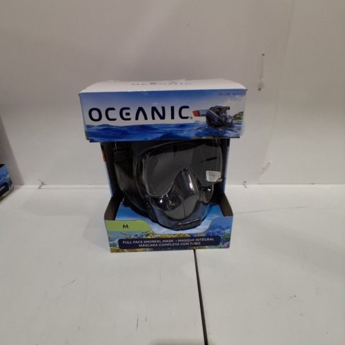 OCEANIC FULL FACE SNORKEL MASK - MEDIUM - GREY image 4
