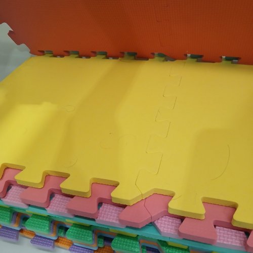 36PK PROSOURCE SOLID COLOR PUZZLE FOAM PLAYMAT FOR KIDS, 12" X 12" - MULTI-COLOUR image 3