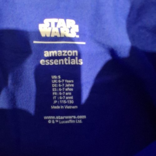 3PC GIRL'S AMAZON ESSENTIALS STAR WARS SHORT SLEEVE T-SHIRTS - SMALL 6-7 YEARS - MULTICOLORED image 2