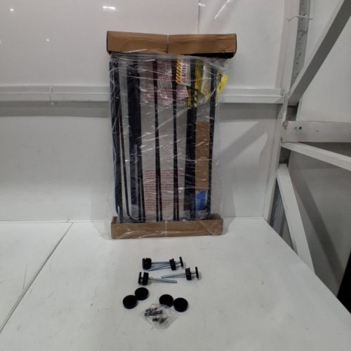 REGALO EASY STEP ADJUSTABLE EXTRA WIDE METAL SAFETY GATE, 30" X 29" - 49" - BLACK (MODEL: 1164EBDS) image 2