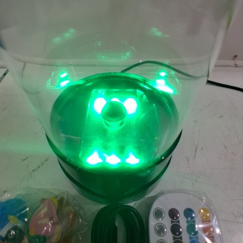 SENCU SENSORY BUBBLE FISH LAMP WITH REMOTE CONTROL - 11.35" H - BLACK image 2