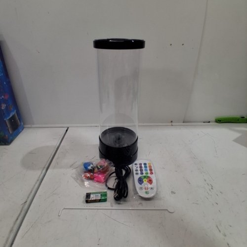 SENCU SENSORY BUBBLE FISH LAMP WITH REMOTE CONTROL - 11.35" H - BLACK image 3