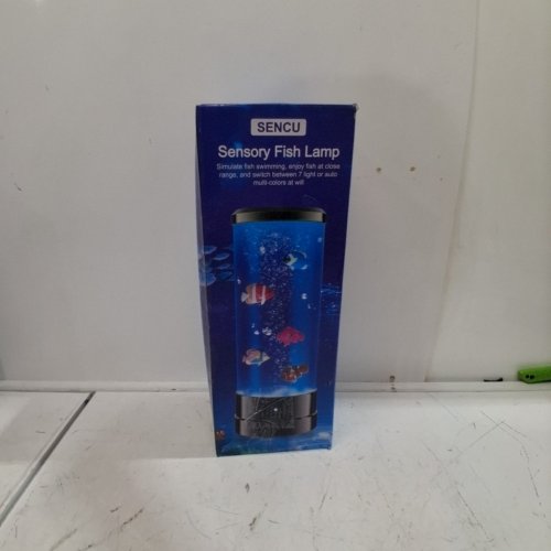 SENCU SENSORY BUBBLE FISH LAMP WITH REMOTE CONTROL - 11.35" H - BLACK image 4